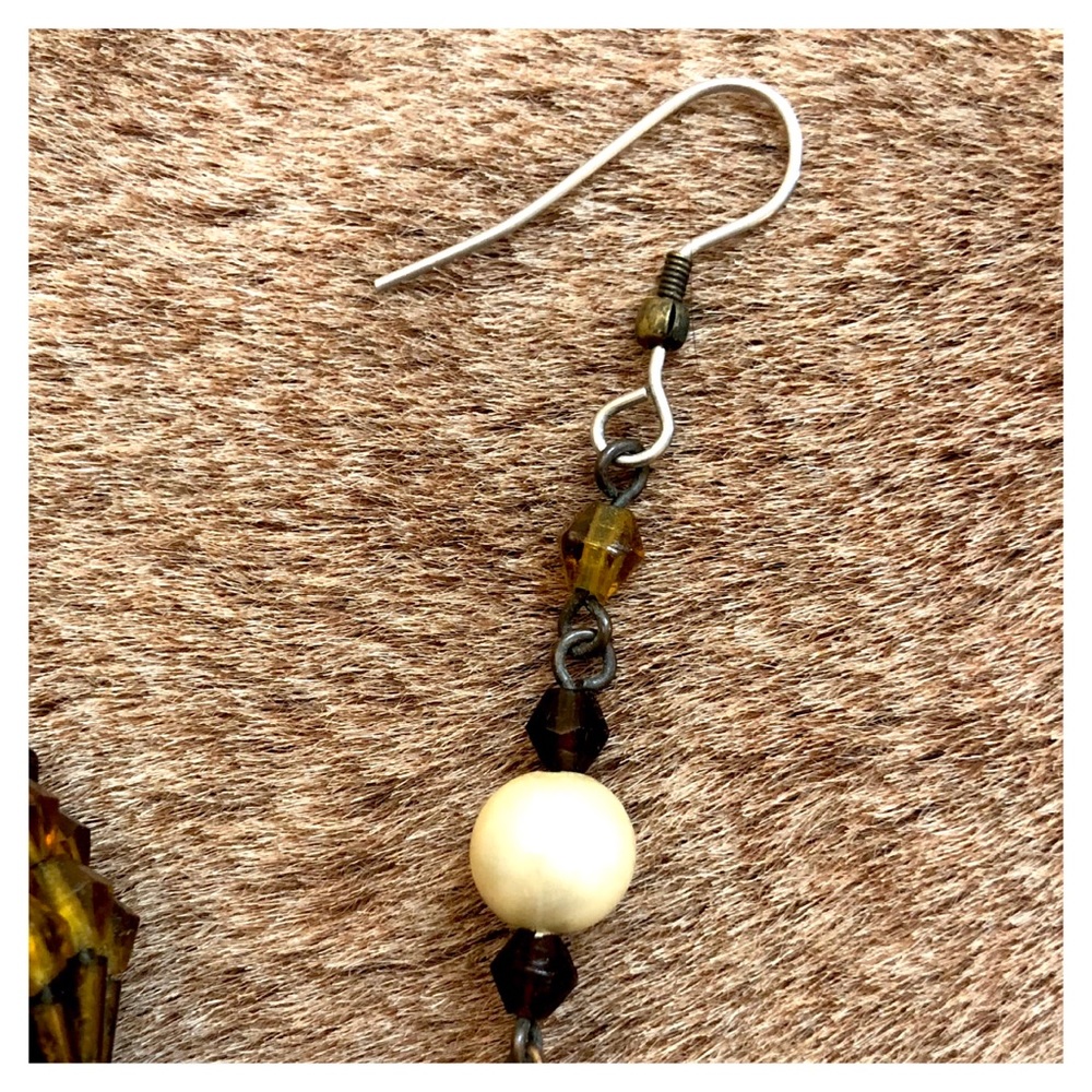 Vintage Acorn Statement Earrings - Picture 4 of 7
